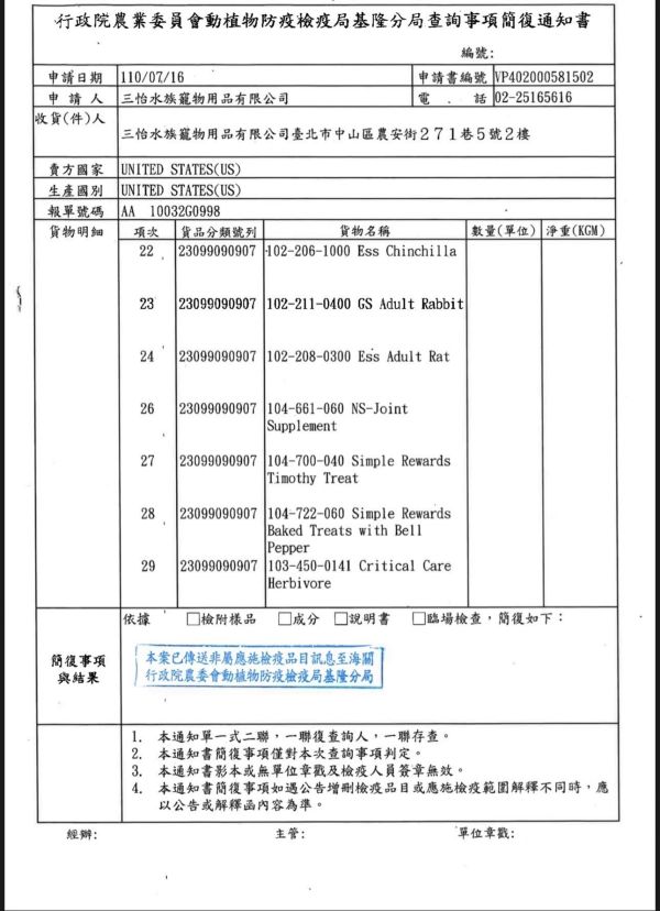 OXBOW 活力龍貓主食 