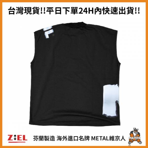 【Ziel力爾】維京人 METAL Sleeveless shirt 運動背心 黑 