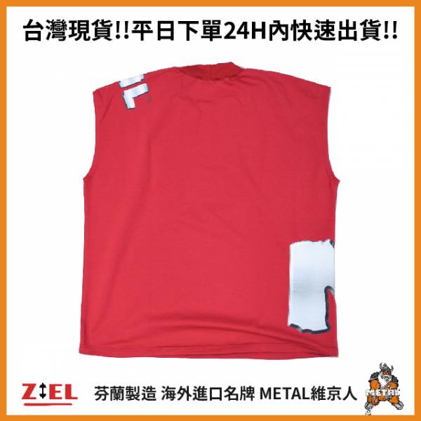 【Ziel力爾】維京人 METAL Sleeveless shirt 運動背心 紅 