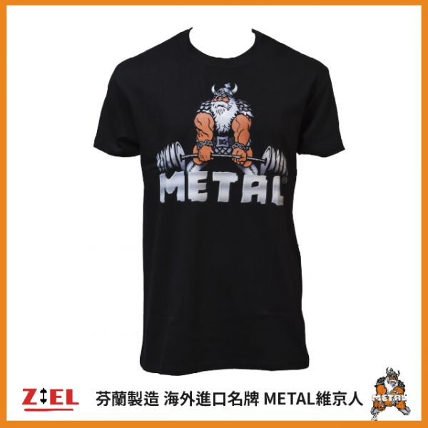 【Ziel力爾】維京人 METAL Viking deadlift 潮流個性 T-Shirt 黑 