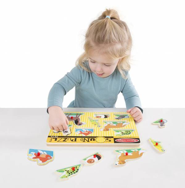 美國Melissa & Doug聲音積木-寵物 Melissa & Doug,聲音積木,寵物,美國瑪莉莎