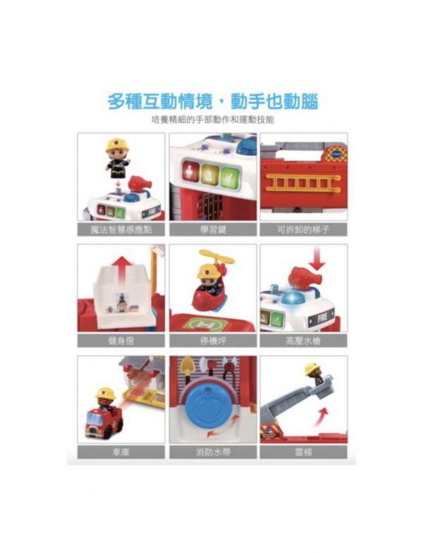 Vtech 2合1消防英雄豪華救援組 多功能消防玩具,消防車玩具,模擬消防,兒童教具,教具,幼兒園教具,教具廠商,高雄教具