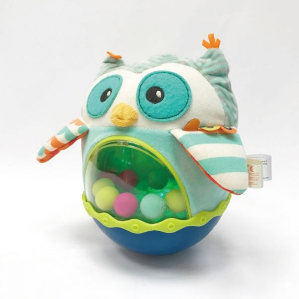 美國B.Toys 貓頭鷹布倒翁 美國B.Toys,安撫玩具,幼兒教具,博客來,聲光玩具,角色扮演