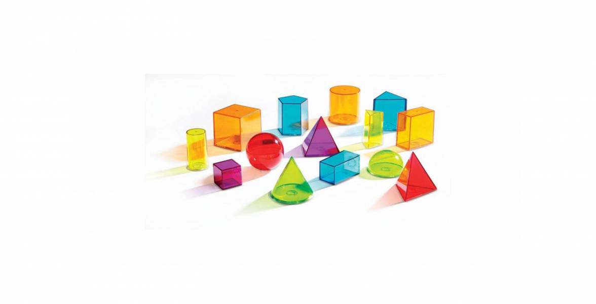 美國 Learning Resources透明14款幾何型 美國 Learning Resources,幾何形狀,博客來,教具,教學容器