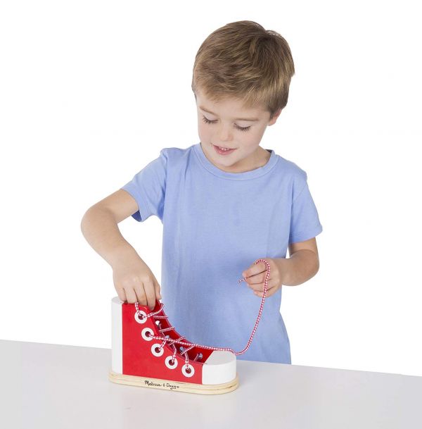 美國Melissa & Doug綁鞋帶學習鞋 美國瑪莉莎,Melissa & Doug,綁鞋帶,學習鞋,教具,