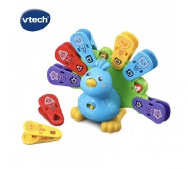 Vtech EQ學習互動小孔雀 學習互動小孔雀,形狀,顏色,兒童教具,教具,幼兒園教具,教具廠商,高雄教具