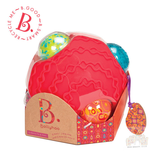 美國B.Toys波麗觸覺感統球組 觸覺球,美國B.Toys,探索觸覺,幼兒教具,科育,