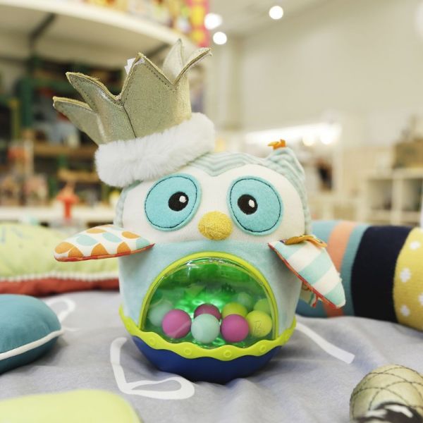 美國B.Toys 貓頭鷹布倒翁 美國B.Toys,安撫玩具,幼兒教具,博客來,聲光玩具,角色扮演