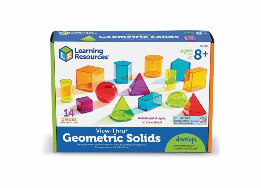 美國 Learning Resources透明14款幾何型 美國 Learning Resources,幾何形狀,博客來,教具,教學容器