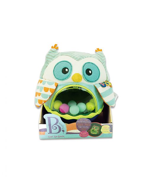 美國B.Toys 貓頭鷹布倒翁 美國B.Toys,安撫玩具,幼兒教具,博客來,聲光玩具,角色扮演