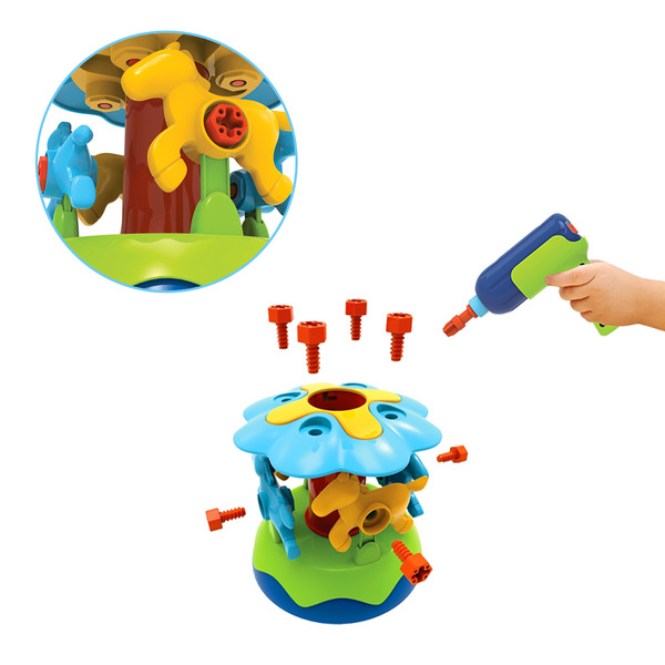 HK EDU-TOYS 小小工程師-旋轉木馬<STEM> STEM,科學教具,小小工程師,電鑽螺絲玩具