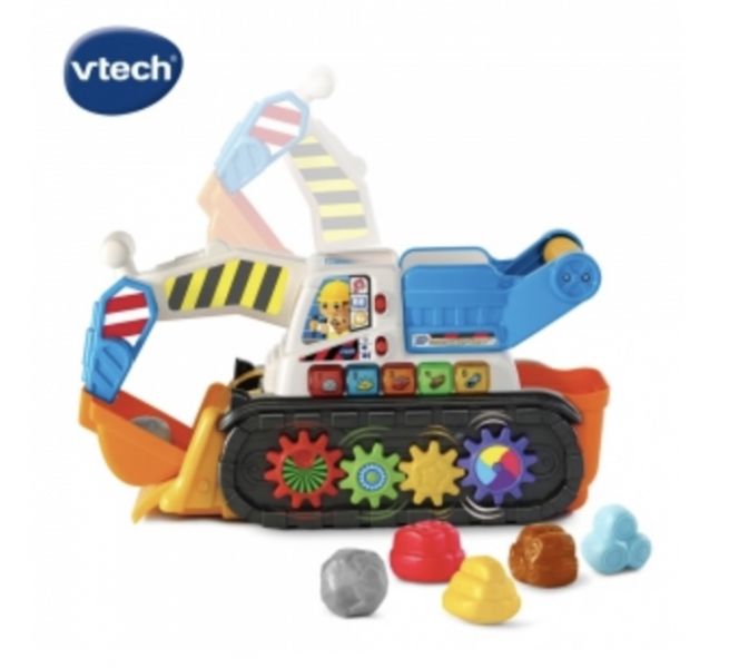 Vtech 聲光互動學習挖土機 挖土機玩具,角色扮演