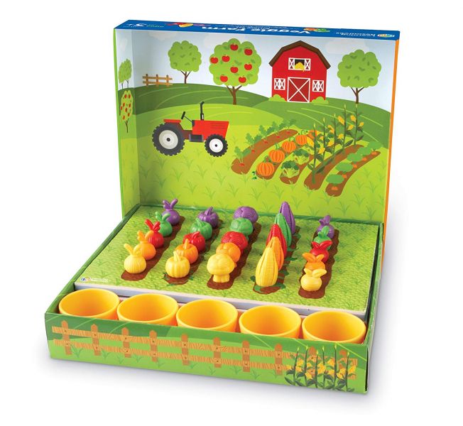 美國Learning Resources 蔬菜農場學排序 蔬菜農場學排序,幼兒數學學習玩具,顏色分類遊戲,規律排序學習,學前教育數學教具,兒童數字認知遊戲,農場種植角色扮演,親子數學互動遊戲,分類與排序玩具,學習加減運算玩具