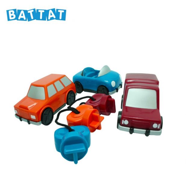 美國BATTAT 藍綠紅車庫(顏色隨機) 兒童車庫玩具,幼兒教具,美國BATTAT,