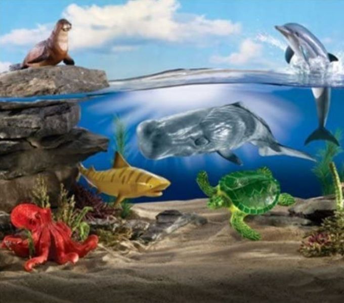 美國 Learning Resources超大海洋生物模型 海洋動物模型,海豚,章魚,美國 Learning Resources,超大海洋生物模型