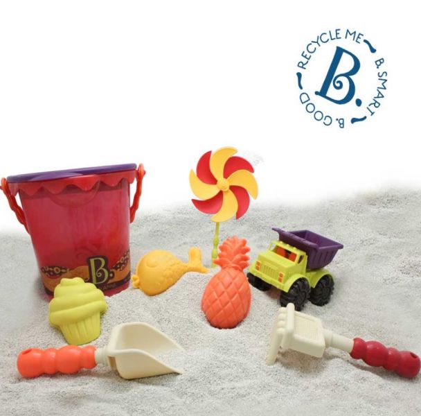 美國B.Toys沙趣多多(芒果) 玩沙戲水,沙灘組,美國B.Toys,沙趣多多,幼兒教具