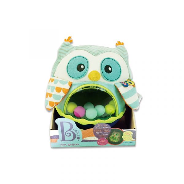 美國B.Toys 貓頭鷹布倒翁 美國B.Toys,安撫玩具,幼兒教具,博客來,聲光玩具,角色扮演