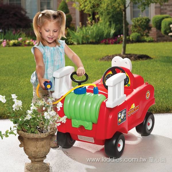 美國 Little Tikes 消防灑水車 消防車,腳行車,澆花,童心園