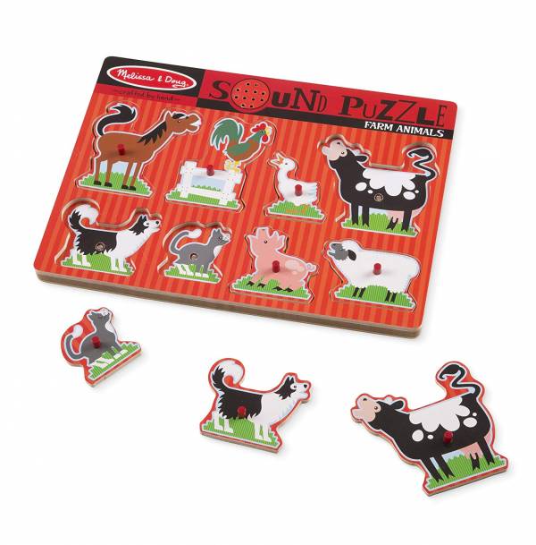 美國Melissa & Doug聲音積木-農場樂園 聲音積木,農場動物,美國瑪莉莎,Melissa & Doug