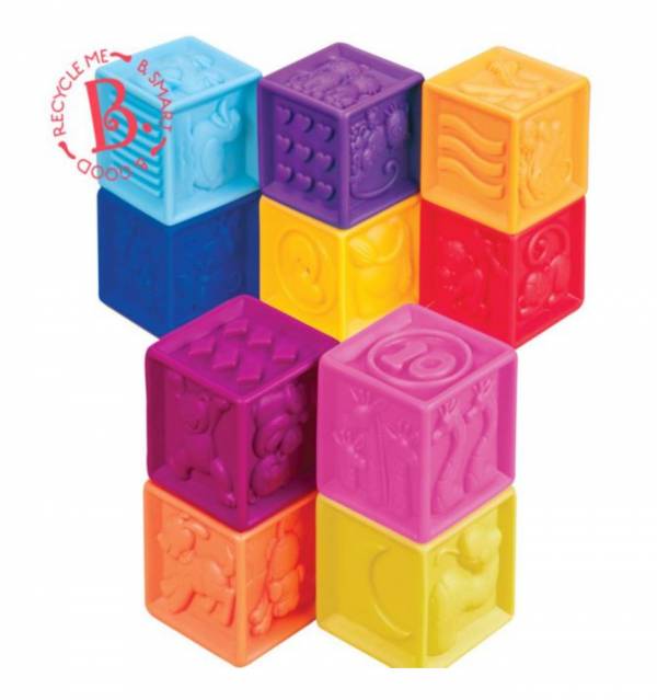 美國B.Toys 123捏捏樂 美國B.Toys,軟積木,小肌肉發展,