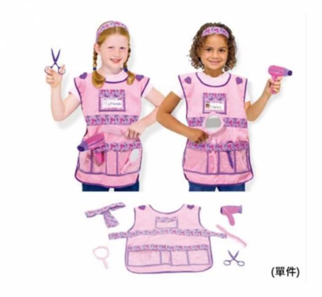 美國Melissa & Doug海兒美髮師（單件） Melissa ＆ Doug,角色扮演,教具,博客來,美髮師,造型師,快樂禔,畢業典禮表演,萬聖節服裝