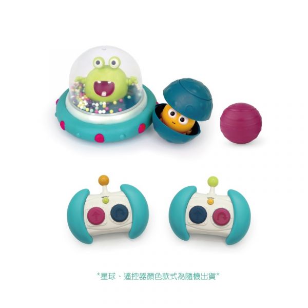 美國B.toys 迴轉遙控車-呱呱撞火星(顏色隨機出貨) 美國B.toys,迴轉遙控車,呱呱撞火星,幼兒遙控車,聲光效果刺激
