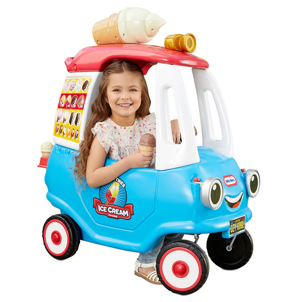 little tikes冰淇淋卡車 Little Tikes 冰淇淋卡車, 兒童腳行車, 角色扮演玩具, 幼兒學習玩具, 大肌肉發展玩具, 幼兒戶外玩具, 互動音效玩具, 兒童騎乘車, 冰淇淋車遊戲, 幼兒體能玩具