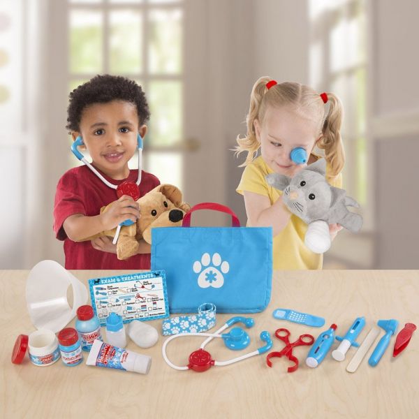 美國Melissa & Doug獸醫套裝組 Melissa & Doug,獸醫,美國瑪莉莎,誠品網路書店,快樂禔,遊戲扮演