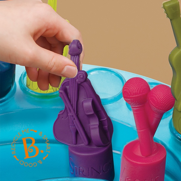 美國B.Toys搖滾星樂團 美國B.Toys,科育,感統教具,認識樂器,形狀配對演奏樂器,吉他,