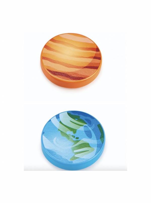 Hape神秘的太空LED燈光拼圖 德國HAPE,八大行星,科學探索,拼圖遊戲,天文