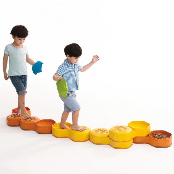 Weplay蜂蜜步道 感覺統合, 觸覺訓練, 兒童平衡遊戲, 幼兒體能發展, Weplay, 蜂蜜步道, 兒童感官訓練, 兒童協調能力, 幼兒感統訓練, 特教遊戲器材