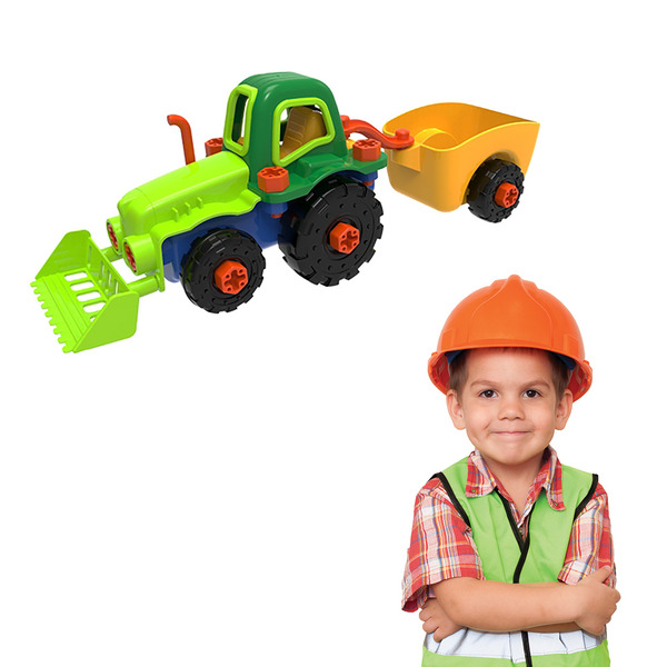 EDU-TOYS 小小工程師-農場牽引車<STEM> STEM,科學教具,小小工程師,農場牽引車