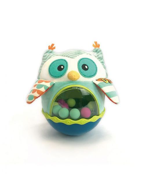 美國B.Toys 貓頭鷹布倒翁 美國B.Toys,安撫玩具,幼兒教具,博客來,聲光玩具,角色扮演