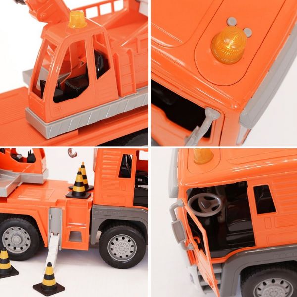 美國B.Toys巨無霸起重吊車_Driven系列 美國B.Toys,巨無霸起重吊車,起重吊車,大型車輛玩具