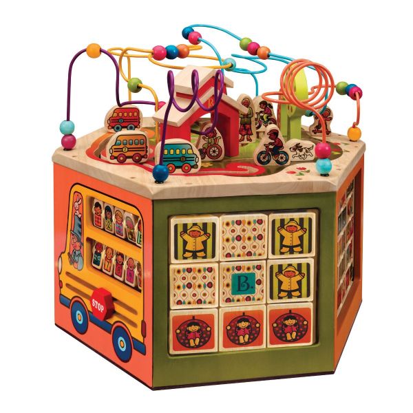 美國 B.Toys 快樂角大學城 美國B.Toys,科育,感統教具,快樂角大學城,翻轉字母積木,木製教具