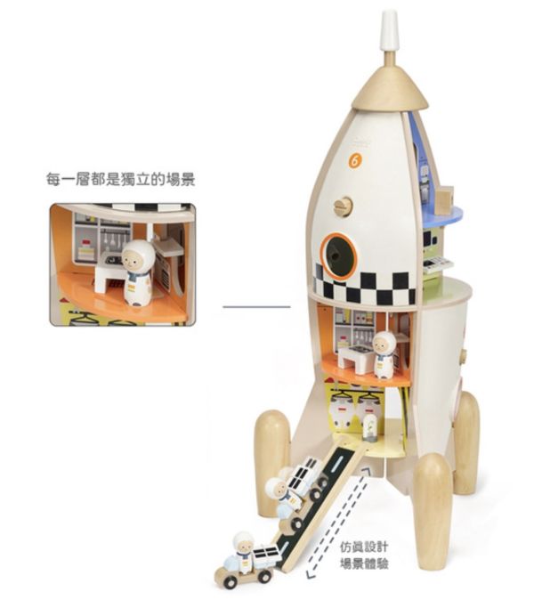 Classic World 宇宙探險號火箭 火箭遊戲,扮演遊戲,太空教具,兒童教具,阿姆斯壯,登錄月球,太空火箭