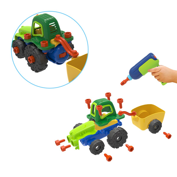 EDU-TOYS 小小工程師-農場牽引車<STEM> STEM,科學教具,小小工程師,農場牽引車