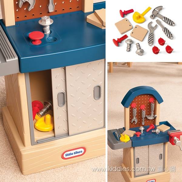 美國Little Tikes 寶貝工作台 孩子的工作台,釘釘子,轉螺絲,Little Tikes,童心園