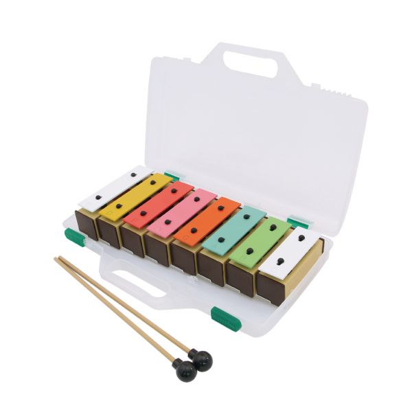 Cadeson音磚鐵製彩色8K塑膠盒 兒童樂器,Cadeson,凱德森,凱德森樂器,音磚,八音鋁片琴