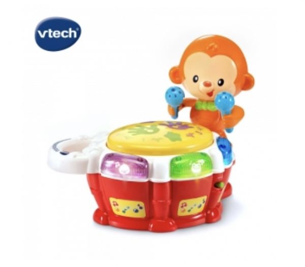 Vtech歡樂小猴敲敲鼓 聲光玩具,音樂學習玩具
