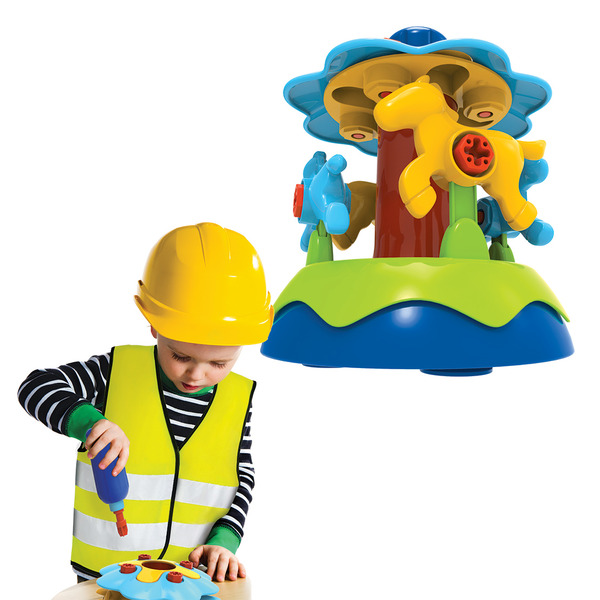 HK EDU-TOYS 小小工程師-旋轉木馬<STEM> STEM,科學教具,小小工程師,電鑽螺絲玩具