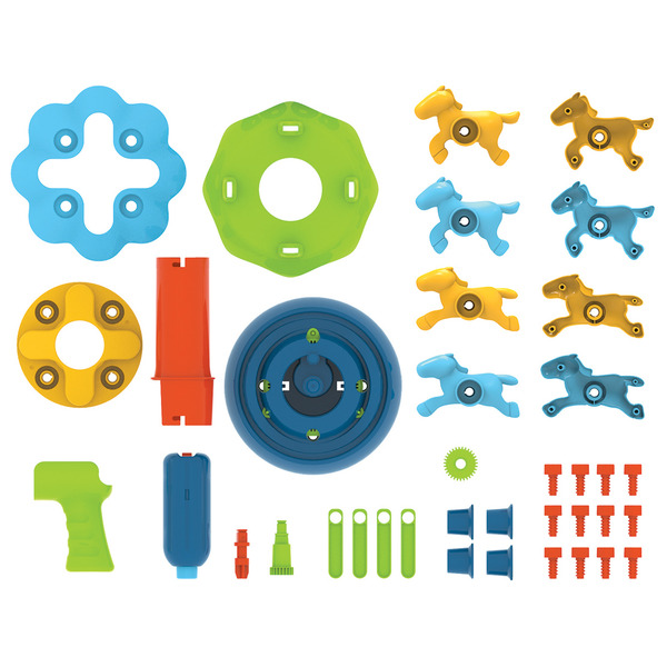 HK EDU-TOYS 小小工程師-旋轉木馬<STEM> STEM,科學教具,小小工程師,電鑽螺絲玩具