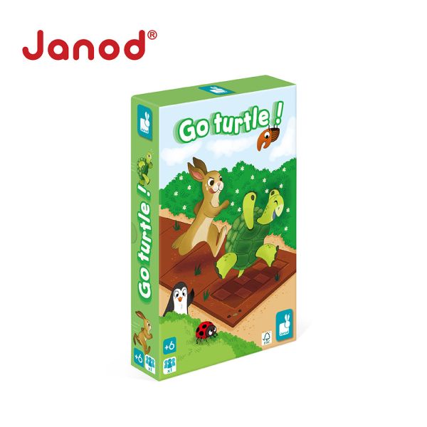 【法國Janod】趣味桌遊-龜兔賽跑 桌遊,法國趣味桌遊
