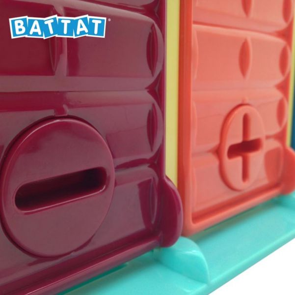 美國BATTAT 藍綠紅車庫(顏色隨機) 兒童車庫玩具,幼兒教具,美國BATTAT,
