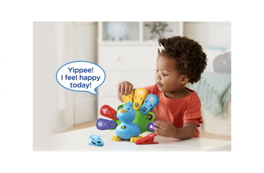 Vtech EQ學習互動小孔雀 學習互動小孔雀,形狀,顏色,兒童教具,教具,幼兒園教具,教具廠商,高雄教具
