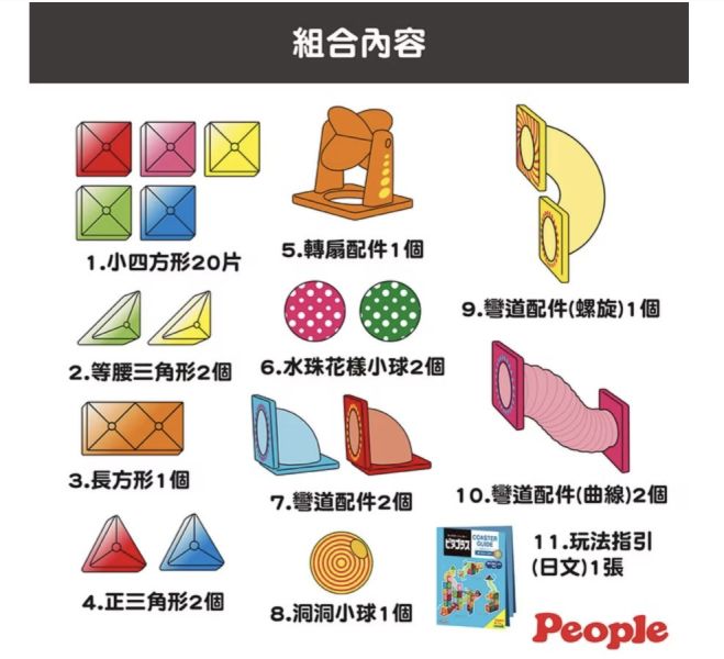 益智磁性積木-滾球滑道(加長)組合 磁性積木, 益智玩具, 幼兒 STEM 玩具, 兒童滾球滑道, 組裝積木, 益智建構玩具, 手眼協調玩具, 空間思維啟蒙