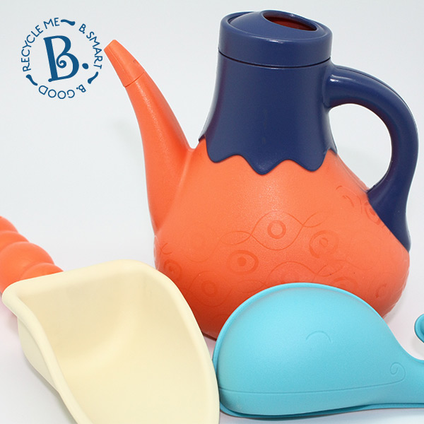 美國B.Toys 光腳丫沙灘包 夏天玩沙戲水,美國B.toys,沙灘組,沙趣多多