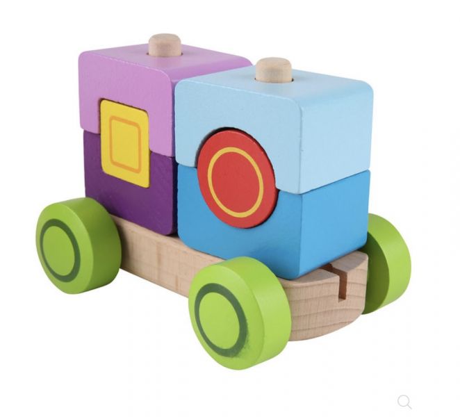 Hape奇幻小火車積木 HAPE積木,五彩積木,火車積木,兒童教具,教具,幼兒園教具,教具廠商,高雄教具