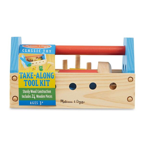 美國Melissa & Doug 螺絲木製工具箱 美國瑪莉莎,Melissa & Doug,螺絲,木製,工具箱