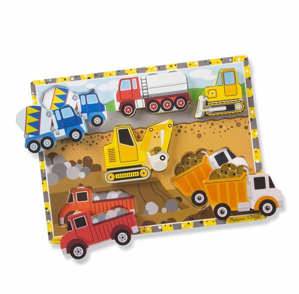 美國Melissa & Doug厚片拼圖-陸地交通工具 Melissa & Doug,厚片拼圖,交通工具,教具